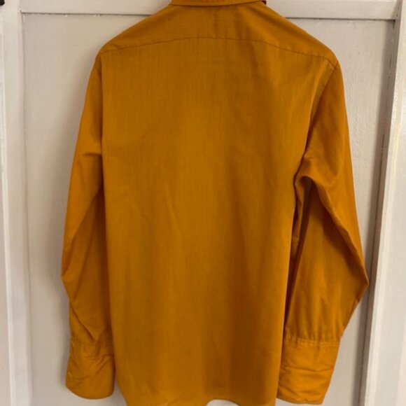 Vintage Arrow Terricota Formal Wear Shirt 16-33 Made in Canada. Orange ruffles - Picture 13 of 13